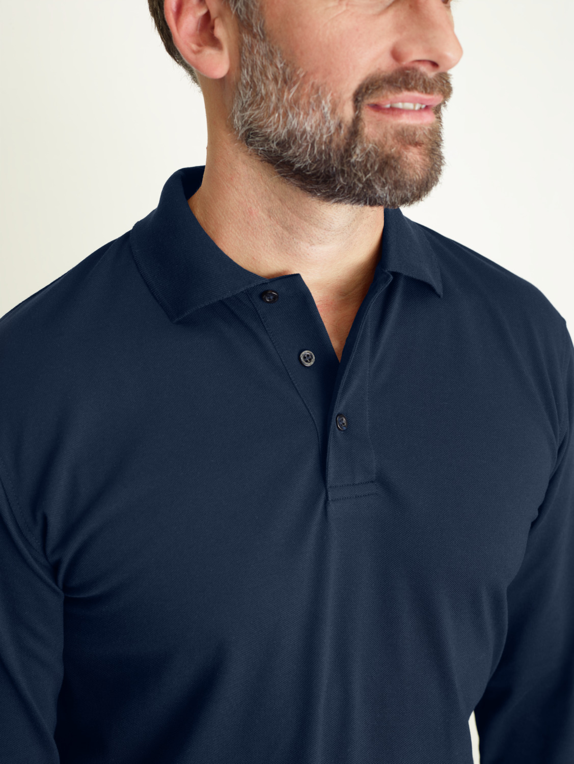 Tricou Polo Jobeline Fly cu Maneca Lunga pentru Barbati, Pique 65% Poliester 35% Bumbac, Croiala Regular Fit, Workwear OEKO-TEX Standard 100, Alb, XL