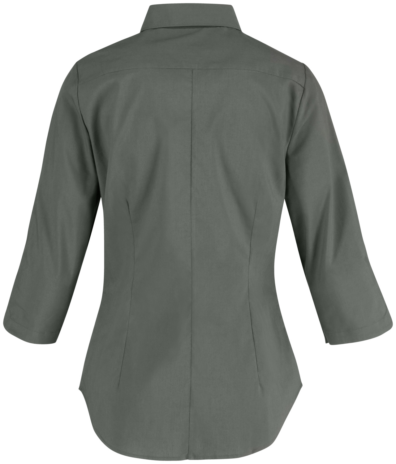 Jobeline Porter Women's Blouse, 3/4 Sleeve, Regular Fit, Cotton-Polyester Blend, Easy-Care, OEKO-TEX Certified, Dark-Grey