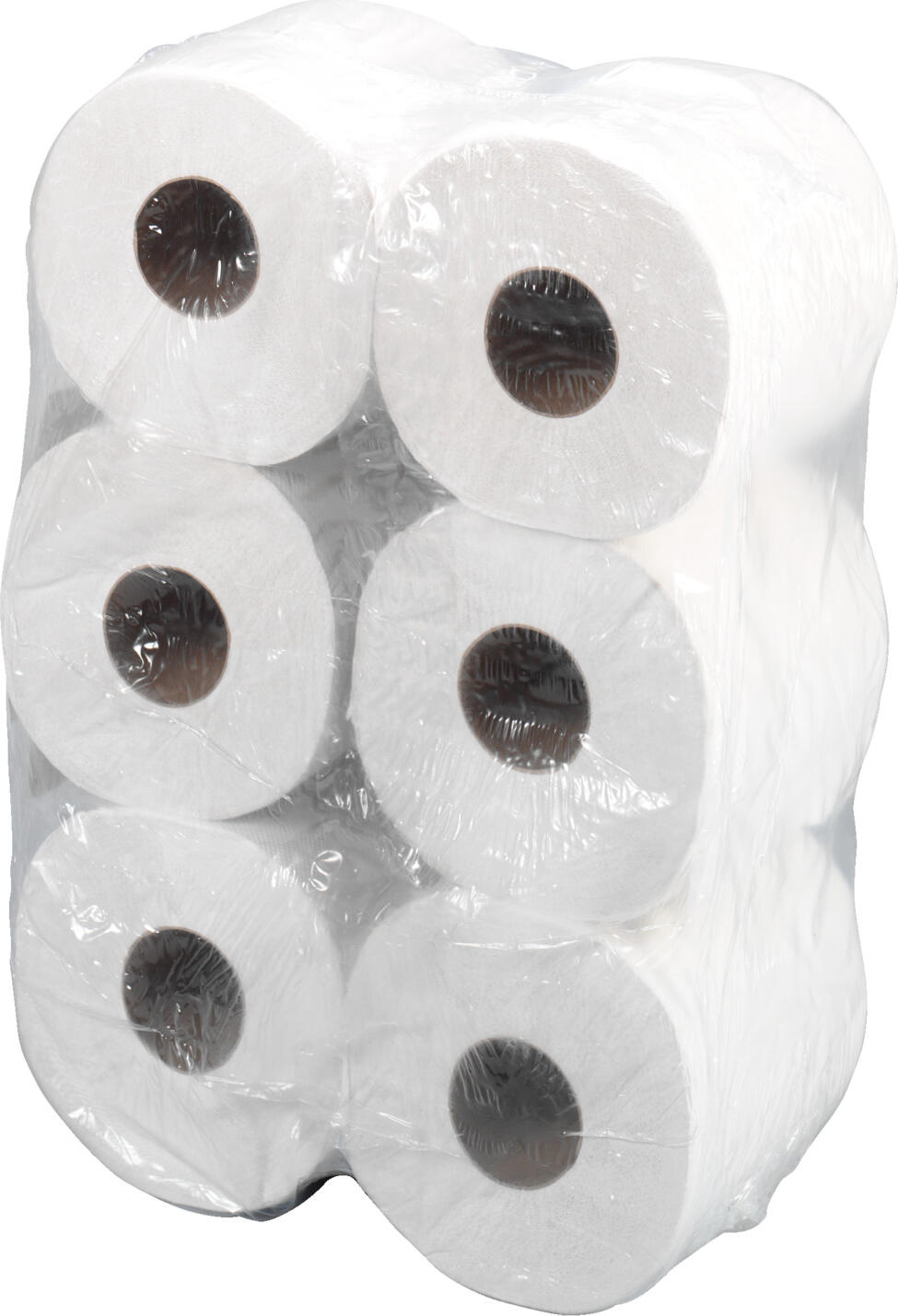 Katrin Towel rolls Basic, 2-ply 100% Recycled Paper, 450 Sheets per Roll, 30 cm Height, Natural White, Set of 6 pieces