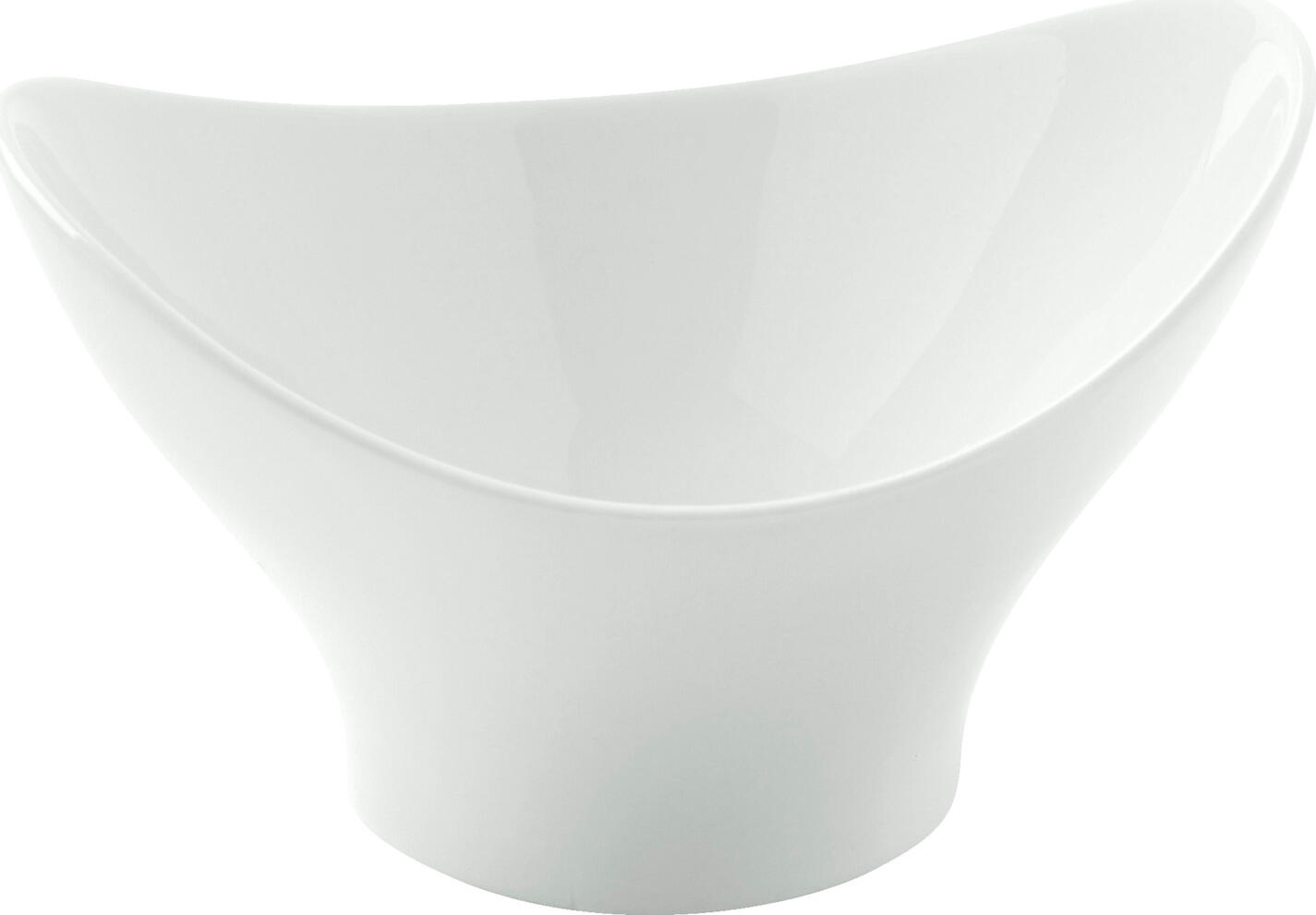Vega Coari Mini Bowl Set of 6, White Oval Porcelain Bowls, 80ml, Dishwasher, Microwave and Oven Safe, 10x8x5.8 cm