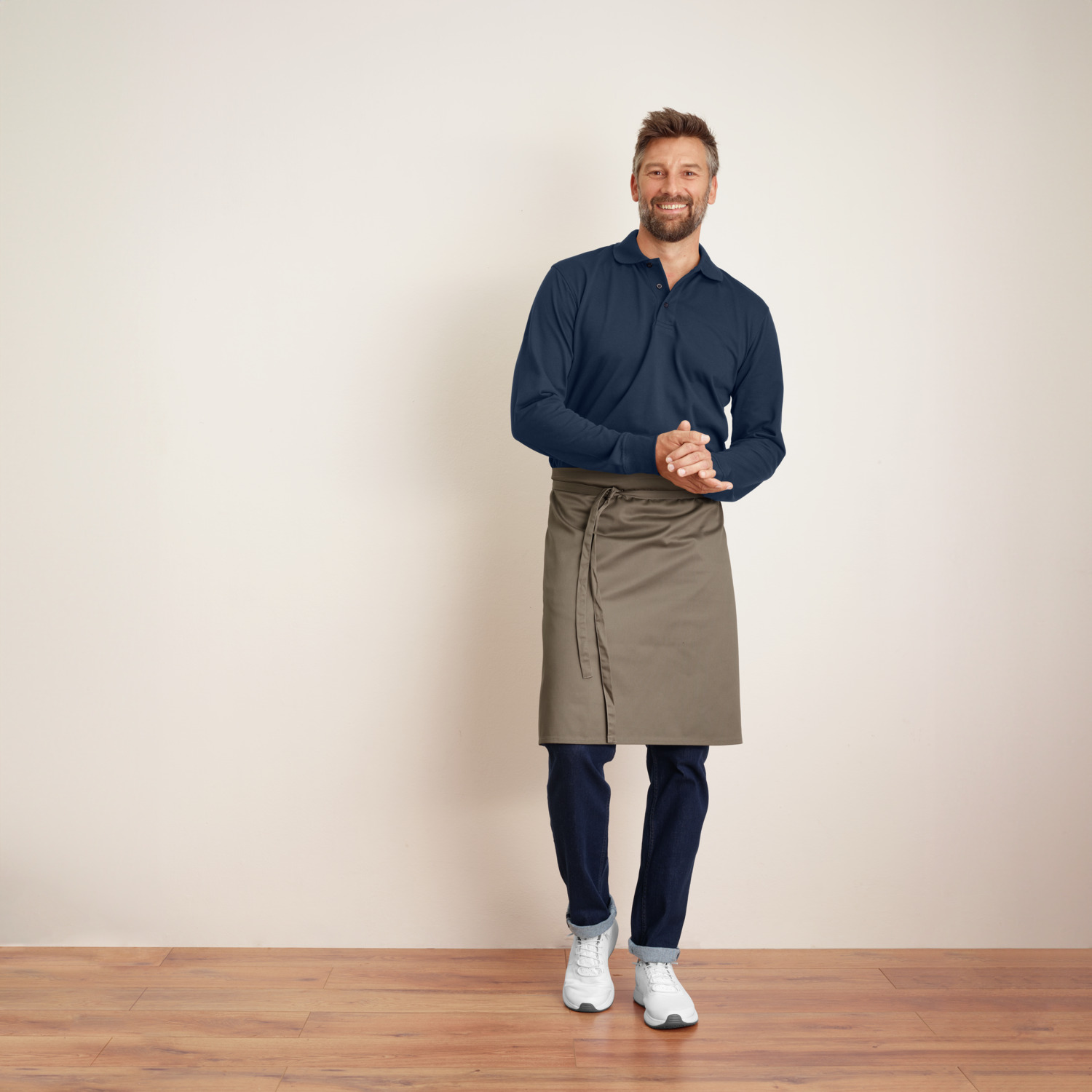 Tricou Polo Jobeline Fly cu Maneca Lunga pentru Barbati, Croiala Regular Fit, Material Pique 200 g/m², Certificare OEKO-TEX Standard 100, Navy, Marime M