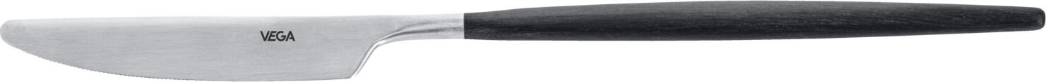 Set de 12 piese Cutite de Masa VEGA Turin, 24.5 cm Lama din Otel Inoxid 13/0 Crom, Maner Sintetic POM Negru, Design Modern Slim, Safe la Masina de Spalat