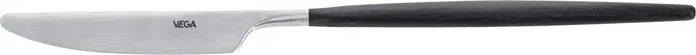 Set de 12 piese Cutite de Masa VEGA Turin, 24.5 cm Lama din Otel Inoxid 13/0 Crom, Maner Sintetic POM Negru, Design Modern Slim, Safe la Masina de Spalat