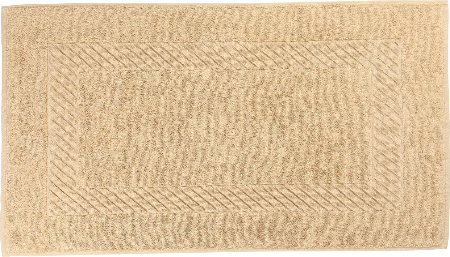 ERWIN M. LUSINI Solutions GmbH Bath mat Valencia Uni Badematte Valencia Uni Bath mat Valencia Uni; 50x90 cm (WxL); beige Badematte Valencia Uni; 50x90 cm (BxL); beige 100% cotton. Weight approx. 820 g/m². First-class walk terry bath mat in numerous colors. extremely durable, absorbent and easy to clean. Cuddly soft top quality, excellent to combine. Personalization possible. 100 % Baumwolle. Gewicht ca. 820 g/m². Erstklassige Walkfrottier Badematte in zahlreichen Farben. Äußerst strapazierfähig, saugfähig und pflegeleicht. Kuschelweiche Spitzenqualität, hervorragend zu kombinieren. Personalisierung möglich.