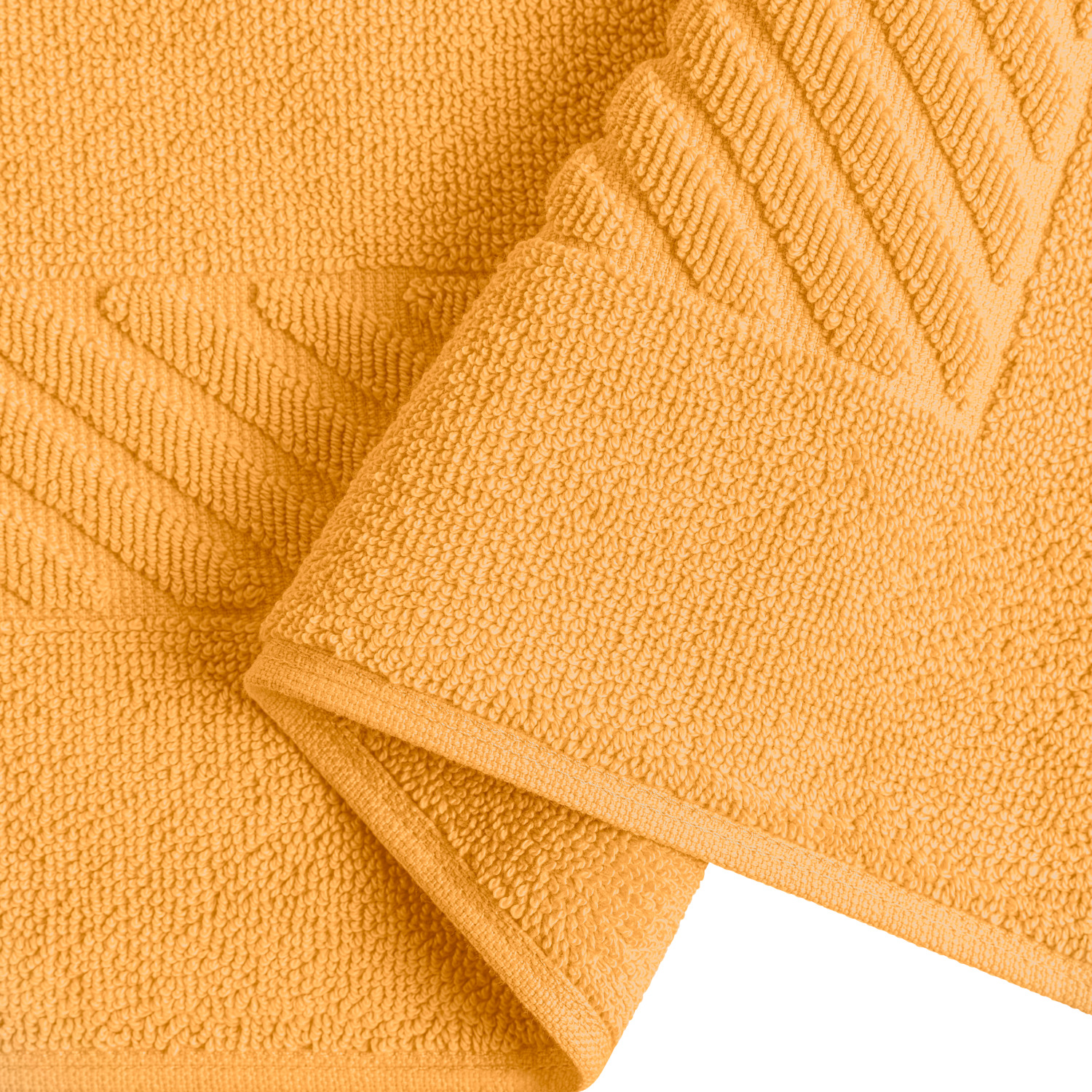 LUSINI Solutions GmbH Valencia Uni Bath Mat, 100% Cotton Walk Terry, 50x90 cm, Amber, OEKO-TEX Standard 100, Absorbent and Durable