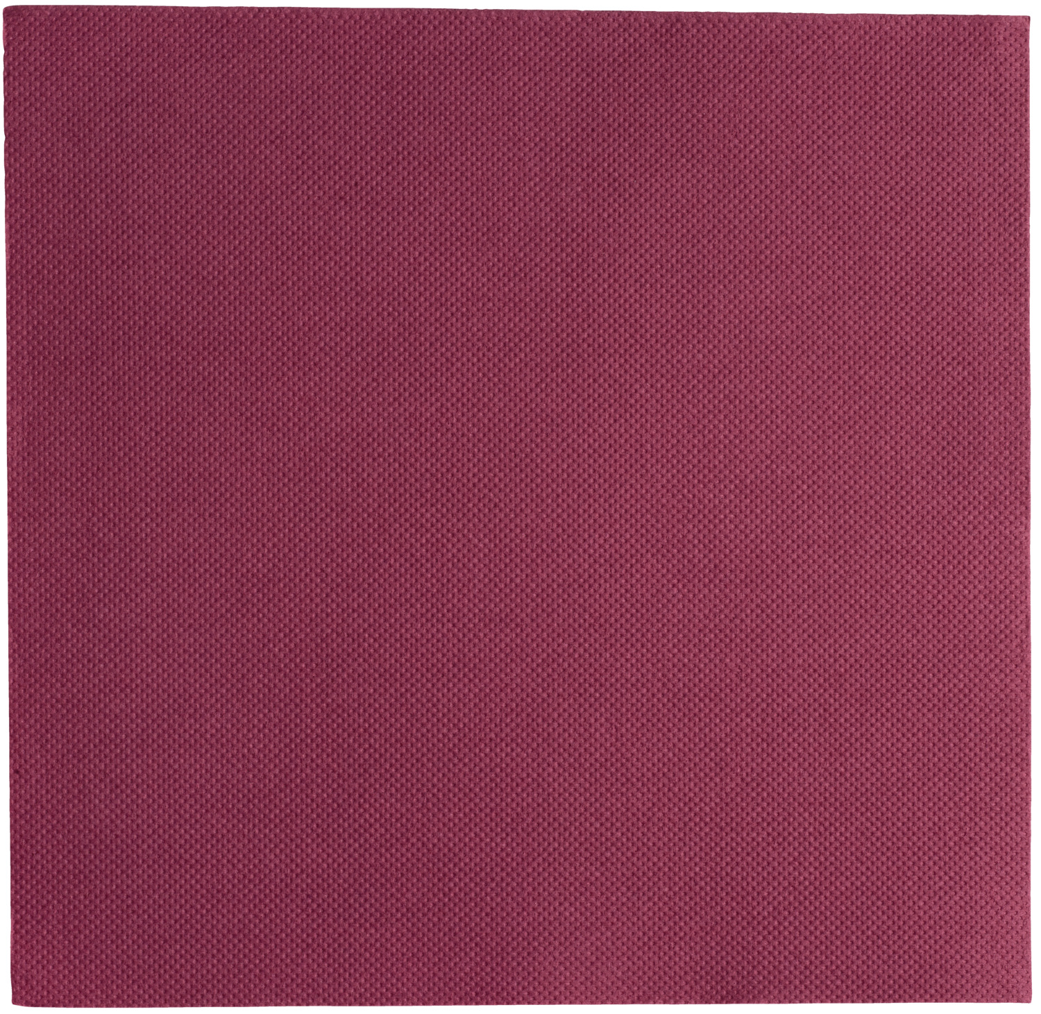 Serviete de masă de unică folosință Garcia De Pou Dubo, Bordeaux, hârtie dublă punct aspect textil, 2 pliuri, 39x39 cm, împăturire 1/4, set de 50 piese