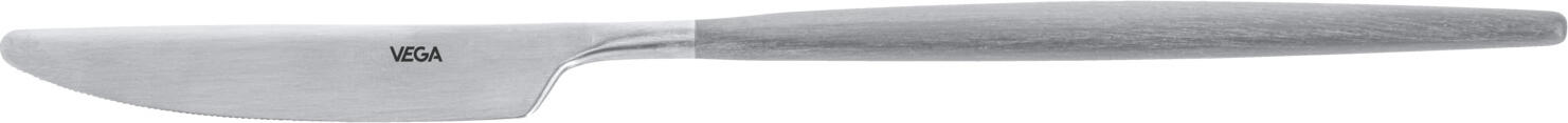 Set de 12 piese cuituri VEGA Turin, 24.5 cm Lama din Otel Inoxidabil 13/0 Cromat, Maner din POM Sintetic Gri, Design Modern Slim, Safe la Masina de Spalat