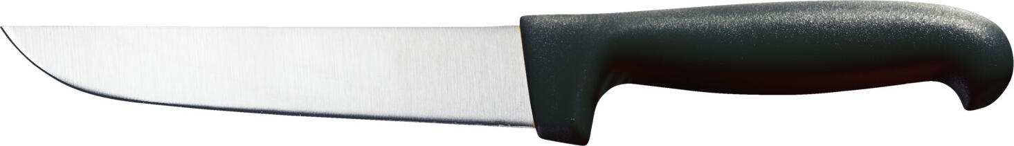 Pulsiva Marcata Utility Knife, 15 cm X50CrMoV15 Chrome-Molybdenum-Vanadium Steel Blade, Ergonomic Polypropylene Handle, HACCP Compliant, Black