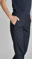 Pantaloni Jobeline Tommy pentru femei, model jogger cu croiala regular, din amestec de lana rezistent la cute, bleumarin