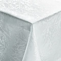 Fata de Masa Rectangulara PULSIVA Marmor, 130x170 cm, 100% Poliester, Alb cu Imprimare Marmura si Stralucire de Matase, OEKO-TEX Standard 100, Durabila