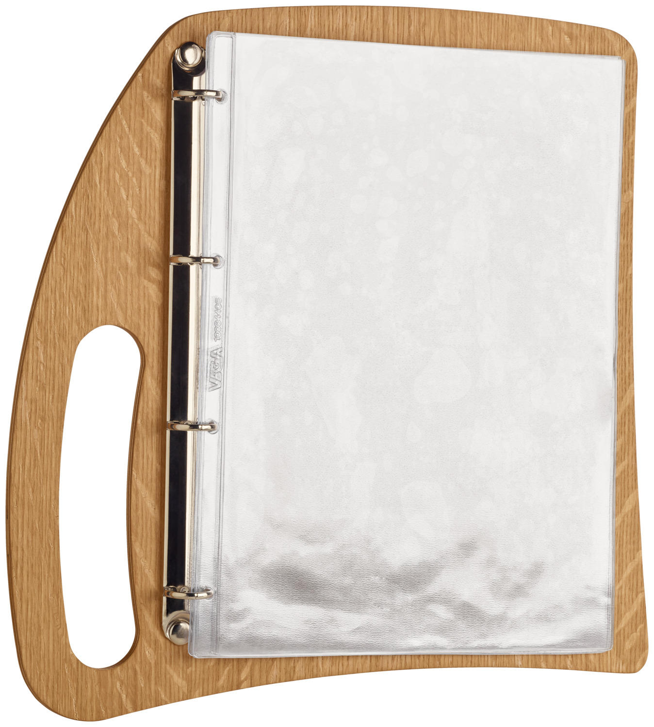 Pulsiva Nissa Transparent PVC Menu Sleeves, DIN A4, 200 my Thickness, 4 Holes for Book Screws, Top Opening, Set of 10 Pieces