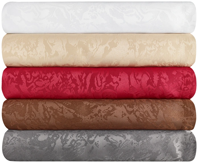 Pulsiva Marmor Rectangular Tablecloth, 130x170 cm, 100% Polyester with Silk Shimmer Marble Pattern, Burgundy, OEKO-TEX Standard 100, Durable and Colorfast