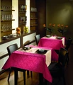 Pulsiva Marmor Rectangular Tablecloth, 130x170 cm, 100% Polyester with Silk Shimmer Marble Pattern, Burgundy, OEKO-TEX Standard 100, Durable and Colorfast