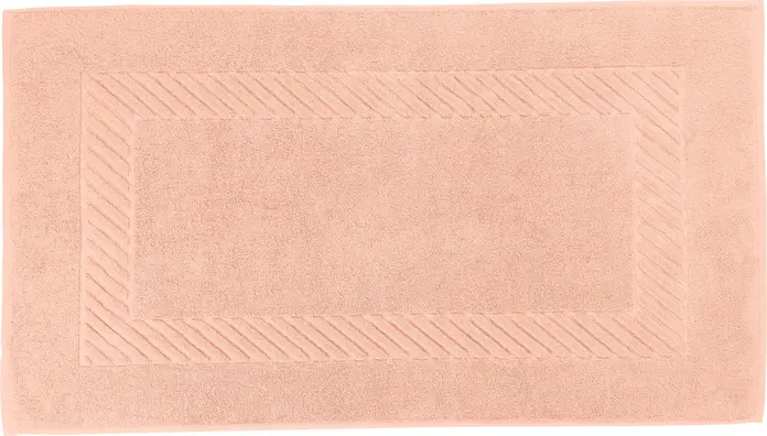 Covor baie LUSINI Valencia Uni, 100% bumbac terry, 50x90 cm, 820 g/m², extra absorbant, certificat OEKO-TEX Standard 100, cais