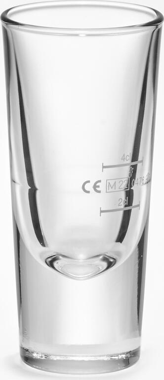 Bormioli Rocco Bormioli Luigi S.p.A. Aperitif glass Bistro Bar with filling line Aperitif Glas Bistro Bar mit Eichstrich Aperitif glass Bistro Bar with filling line; 40 ml, 6x6.2x14.5 cm (ØxØxH); transparent; 2 cl & 4 cl Filling line, 6 piece / pack Aperitif Glas Bistro Bar mit Eichstrich; 40 ml, 6x6.2x14.5 cm (ØxØxH); transparent; 2 cl & 4 cl Eichstrich, 6 Stück / Pack Robust shot glass. With filling line. Dishwasher safe. Robustes Schnapsglas. Mit Eichstrich. Spülmaschinenfest.