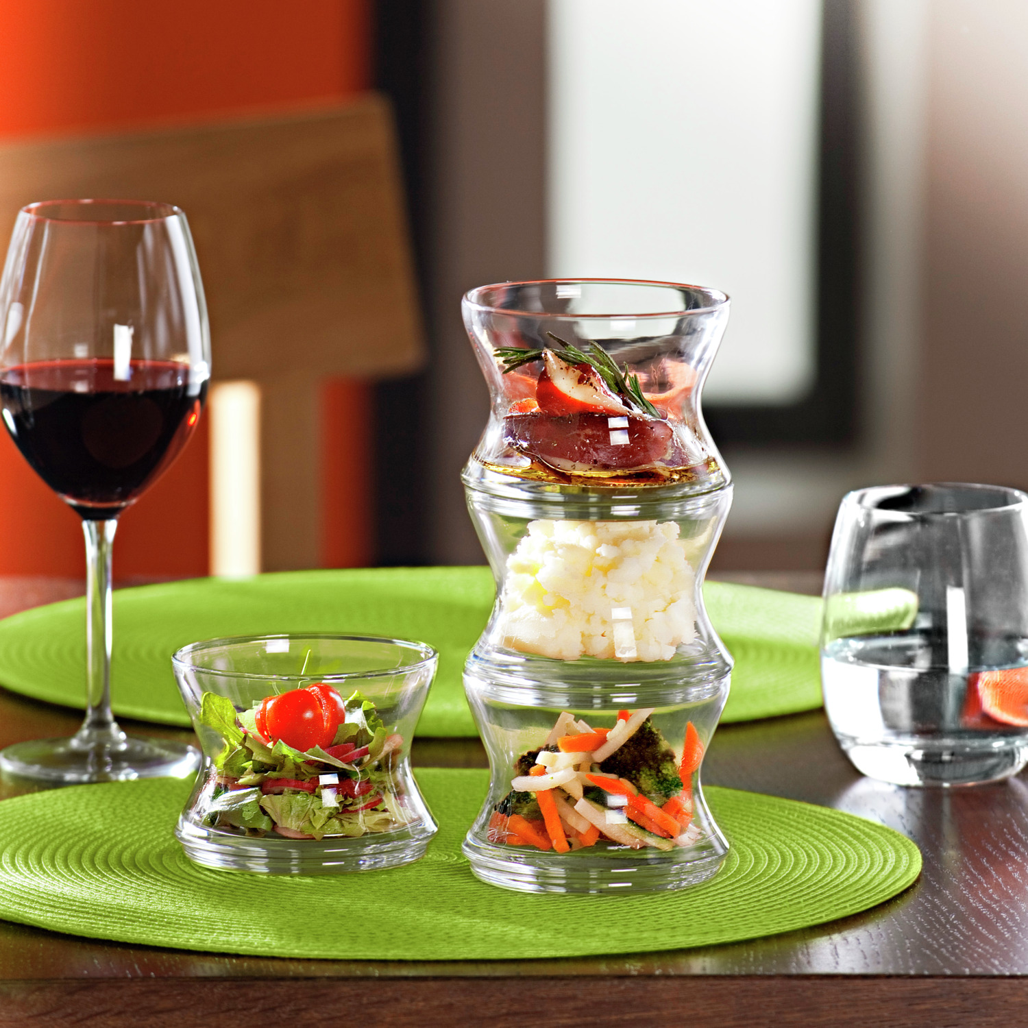 Set de 6 piese Pahare de apa Vega Impulse, 330 ml Sticla Transparenta Robusta, Pahare Universale Profesionale rezistente la masina de spalat vase