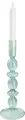 Vega Antal Taper Candle Holder, Lacquered Glass, Dark-green, 9x26.5 cm