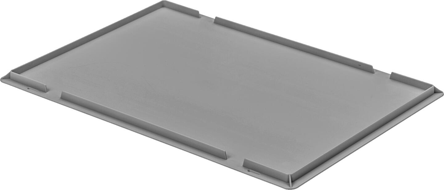Ringoplast Ringoplast Leubsdorf GmbH Support lid Auflagedeckel Support lid; 60x40x2.6 cm (LxWxH); grey Auflagedeckel; 60x40x2.6 cm (LxBxH); grau Precisely fitting support lid for stacking containers made of polyethylene. For hygienic covering in the respective matching basic size of the universal box. Passgenauer Auflagedeckel für Stapelbehälter aus Polyethylen. Zum hygienischen Abdecken in der jeweils passenden Grundgröße der Universalbox.