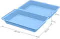 elasto Kintoki Reusable Food Storage Container Set of 18, 1400ml Blue Polypropylene BPA-Free Microwaveable and Dishwasher Safe Menu Box