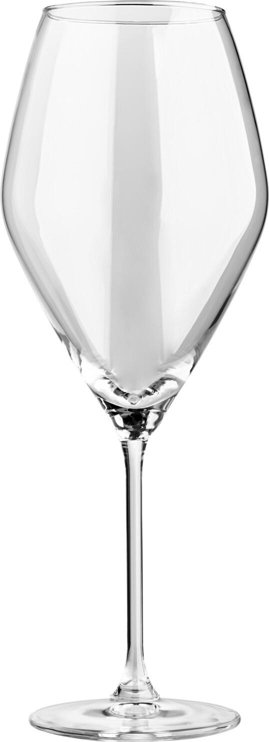 Set de 6 pahare de vin rosu Vega Amilia, 590ml sticla de cristal, inaltime 25cm, rezistente la masina de spalat vase, design modern clasic