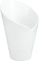 Boluri pentru cartofi prăjiți VEGA Ellis din porțelan alb, formă conică, 130 ml, înălțime 14 cm, diametru 8,5 cm, rezistente la microunde și mașina de spălat vase, set de 4 piese