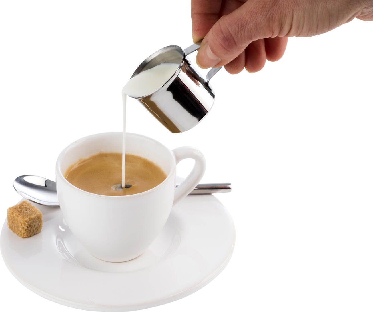 APS Assheuer + Pott Stainless Steel Milk Jug, 20 ml, 3.6 cm x 3.5 cm, Polished Finish, Dishwasher Safe, Professional Gastronomy and Home Use