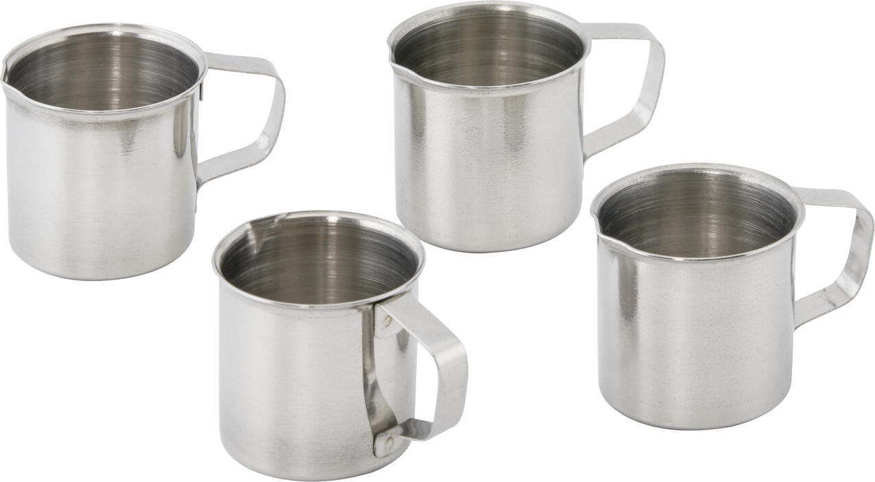 APS Assheuer + Pott Stainless Steel Milk Jug, 20 ml, 3.6 cm x 3.5 cm, Polished Finish, Dishwasher Safe, Professional Gastronomy and Home Use