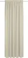 LUSINI Solutions GmbH Opal Blackout Curtain, 132x225 cm, Beige, 100% Polyester, Flame Retardant DIN 4102 B1, OEKO-TEX Standard 100