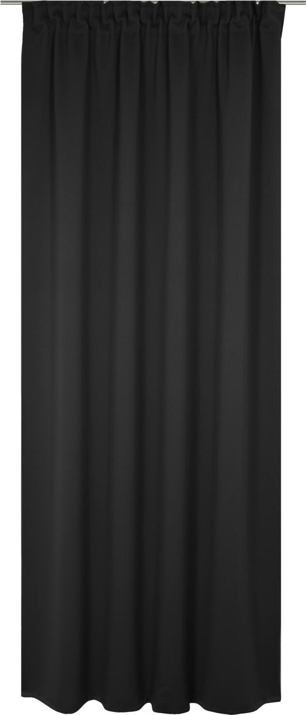 ERWIN M. LUSINI Solutions GmbH Blackout curtain Opal Blickdichter Vorhang Opal Blackout curtain Opal; 132x145 cm (WxH); anthracite Blickdichter Vorhang Opal; 132x145 cm (BxH); anthrazit 100% polyester. Weight approx. 210 g/m². The opaque Opal curtain is the ideal choice for rooms and spaces that require darkening. It is supplied with a 10 cm high multi-band with a 1:2 gather ratio, meaning that it can be suspended using either a rail or a rod. In addition to its easy-care properties, the curtain is flame-retardant in accordance with DIN 4102 B1 EN 13773 class 1. Gather ratio: With a fabric length of 2 m, the gather ratio of 1:2 results in a decorative length of approx. 1 m. 100 % Polyester. Gewicht ca. 210 g/m². Der blickdichte Vorhang Opal ist lichtdurchlässig und sorgt zugleich durch sein dichtes Gewebe für eine angenehme Privatsphäre. Mit seinem 10cm hohen Multiband im Raffverhältnis 1:2 kann er sowohl an einer Schiene als auch an einer Vorhangstange aufgehängt werden. Neben seinen pflegeleichten Eigenschaften ist der Vorhang nach DIN 4102 B1 EN 13773 Klasse 1 schwer entflammbar. Raffverhältnis: Bei einem Stoffmaß von 2 m ergibt sich im Raffverhältnis 1:2 ein Dekorationsmaß von ca. 1 m.