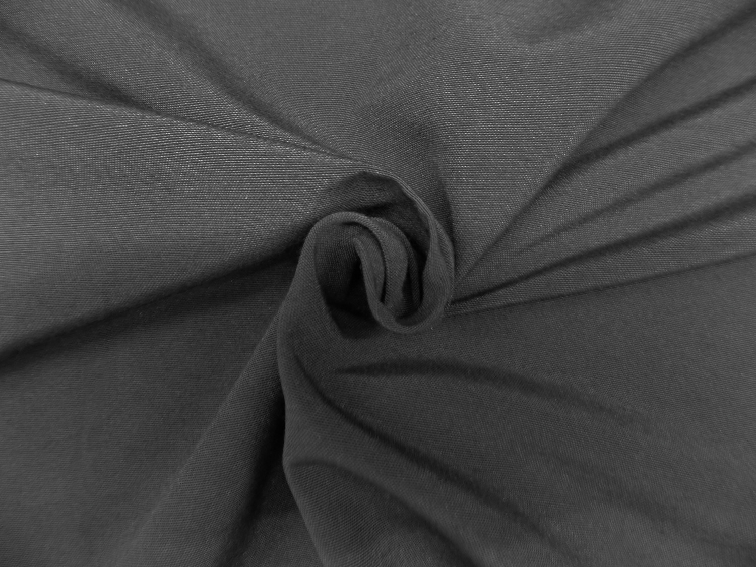 LUSINI Opal Blackout Curtain, 132x145 cm, Anthracite, 100% Polyester, Flame-Retardant DIN 4102 B1, OEKO-TEX Standard 100, Rail and Rod Compatible