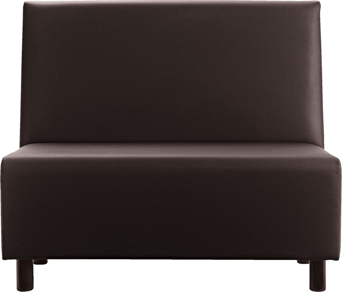 VEGA LUSINI Solutions GmbH Upholstered bench Medley 2-seater Polsterbank Medley 2-Sitzer Upholstered bench Medley 2-seater; 118x62x102 cm (WxDxH); seat brown, base beech wenge Polsterbank Medley 2-Sitzer; 118x62x102 cm (BxTxH); Sitz braun, Gestell buche wenge 2-seater bench made of solid stained beech wood with imitation leather upholstery. High backrest and full upholstery ensure pleasant seating comfort. Easy-care, abrasion-resistant and fire-retardant cover. Can be linked with other elements using linking fittings. Please order separately. Only suitable for indoor use. Supplied partially assembled - simply screw on the legs. Order matching corner element or upholstered bench separately. 2-Sitzer Bank aus massivem gebeiztem Buchenholz mit Kunstlederbezug. Hohe Rückenlehne und Vollpolsterung sorgen für angenehmen Sitzkomfort. Pflegeleicht, abriebfest und feuerhemmender Bezug. Verkettung mit anderen Elementen durch Verkettungsbeschlag. Bitte separat bestellen. Nur für den Innenbereich geeignet. Lieferung erfolgt teilmontiert - Beine einfach anschrauben. Passendes Eckelement oder Polsterbank gleich dazubestellen.