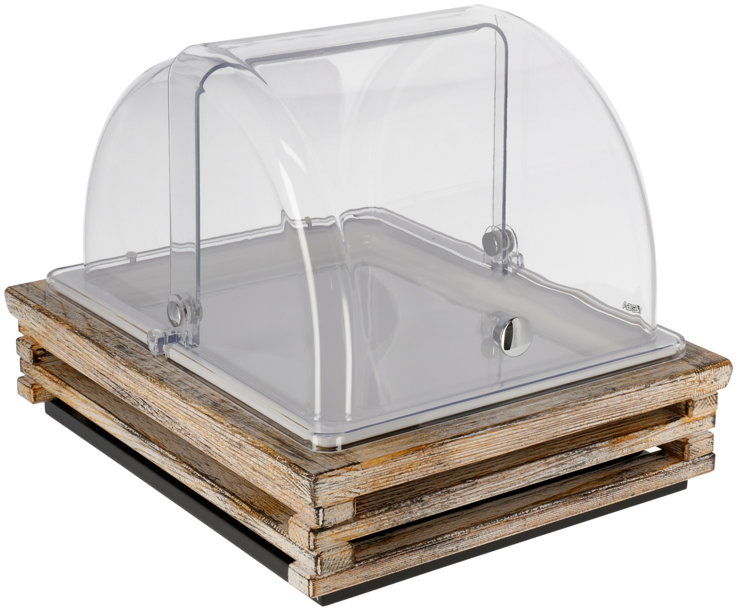 VEGA Buffet Platter GN 1/2, White Melamine Presentation Tray, 32.5 x 26.5 x 3 cm, Shockproof and Dishwasher Safe