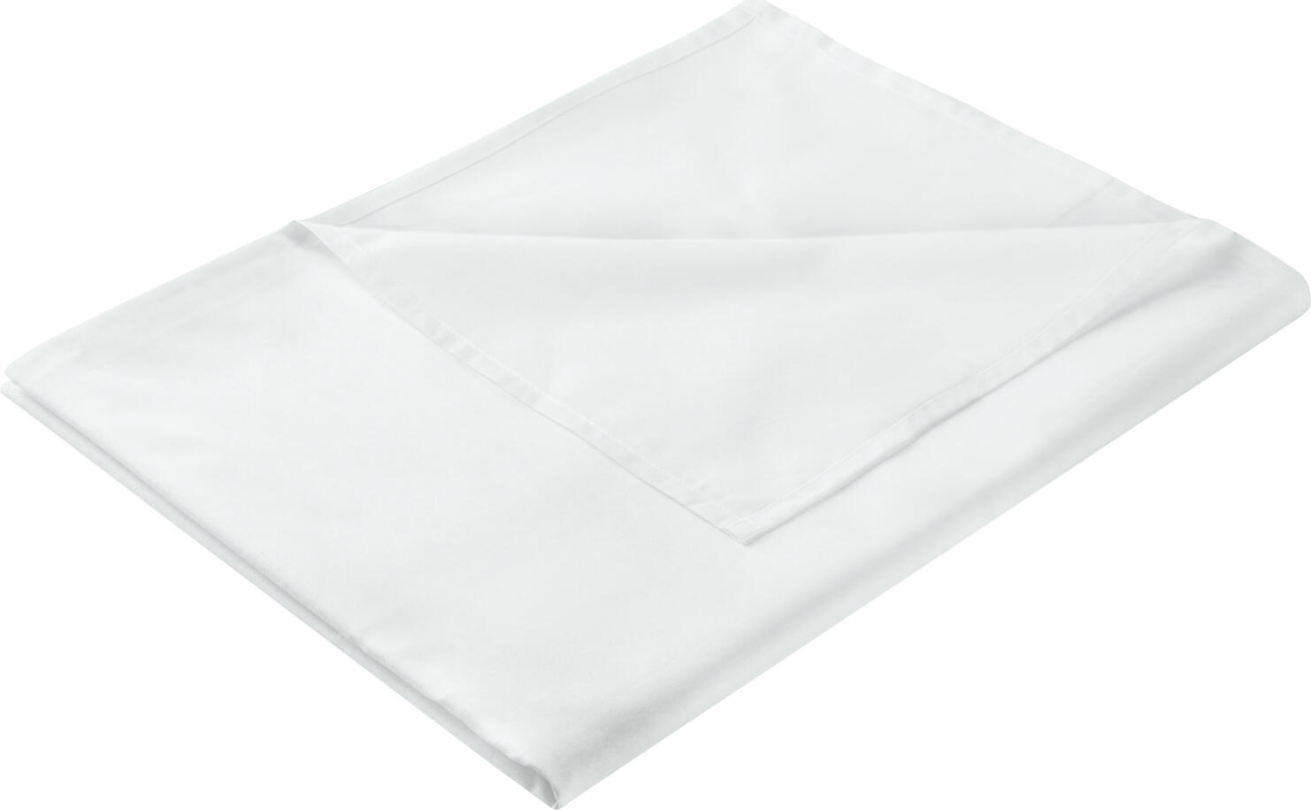ERWIN M. LUSINI Solutions GmbH Bed sheet Bora Bora Betttuch Bora Bora Bed sheet Bora Bora; 240x300 cm (WxL); white Betttuch Bora Bora; 240x300 cm (BxL); weiß ##Bed sheet Bora Bora - Easy-care Renforcé blended fabric for versatile use The Bora Bora bed sheet impresses with its outstanding ease of care and pleasantly smooth feel - ideal for hotels, holiday accommodation and demanding private use. Thanks to the high-quality blended fabric, it is particularly dimensionally stable, hard-wearing and quick-drying. The heat-set surface, treated on both sides, ensures a lint-free, neat appearance and a permanently attractive look. The tight renforcé weave with a thread density of 140 threads per inch gives the sheet a robust structure and a pleasantly light weight of approx. 120 g/m². This makes it perfect for warm summer nights - whether as a light blanket alternative or as a classic bed sheet to wrap around the mattress. Personalisation by embroidery is possible for an individual appearance. * Blended fabric made from 52% cotton and 48% polyester * Renforcé weave with 140 threads per inch - dense, hard-wearing and smooth * Weight approx. 120 g/m² - light, breathable and quick-drying * Thermofixed, treated on both sides and lint-free * Particularly easy-care, durable and dimensionally stable * Ideal for use as a bed sheet or classic bed sheet Note: The sheet reaches its final size after about three washes, as the fibres shrink slightly during the first wash (shrinkage). ##Betttuch Bora Bora – Pflegeleichtes Renforcé-Mischgewebe für vielseitigen Einsatz Das Betttuch Bora Bora überzeugt durch seine hervorragende Pflegeleichtigkeit und den angenehm glatten Griff – ideal für Hotellerie, Ferienunterkünfte sowie den anspruchsvollen Privatgebrauch. Dank des hochwertigen Mischgewebes ist es besonders formstabil, strapazierfähig und schnell trocknend. Die thermofixierte, beidseitig behandelte Oberfläche sorgt für ein fusselfreies, gepflegtes Erscheinungsbild und eine dauerhaft ansprechende Optik. Die enge Renforcé-Webart mit einer Fadendichte von 140 Fäden je Inch verleiht dem Betttuch eine robuste Struktur und ein angenehm leichtes Gewicht von ca. 120?g/m². Dadurch eignet es sich perfekt für warme Sommernächte – sei es als leichte Deckenalternative oder als klassisches Bettlaken zum Einschlagen der Matratze. Für ein individuelles Erscheinungsbild ist eine Personalisierung durch Einstickung möglich. *   Mischgewebe aus 52?% Baumwolle und 48?% Polyester *   Renforcé-Webart mit 140 Fäden je Inch – dicht, strapazierfähig und glatt *   Gewicht ca. 120?g/m² – leicht, atmungsaktiv und schnell trocknend *   Thermofixiert, beidseitig behandelt und fusselfrei *   Besonders pflegeleicht, langlebig und formstabil *   Ideal nutzbar als Betttuch oder klassisches Bettlaken Hinweis: Das Betttuch erreicht seine endgültige Größe nach etwa drei Waschgängen, da sich die Fasern beim ersten Waschen leicht zusammenziehen (Einsprung).