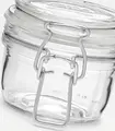 Bormioli Rocco Fido Herm Airtight Swing-Top Glass Jar, Round, 125 ml, Set of 12 pieces, 8.3 x 7.1 cm, Impact-Resistant Hermetic Food Preservation Container, BPA Free, Made in Italy