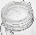 Bormioli Rocco Fido Herm Airtight Swing-Top Glass Jar, Round, 125 ml, Set of 12 pieces, 8.3 x 7.1 cm, Impact-Resistant Hermetic Food Preservation Container, BPA Free, Made in Italy
