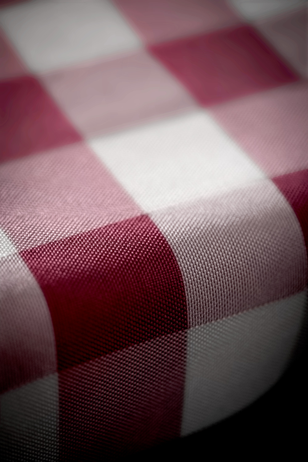 LUSINI Solutions GmbH Napkin Countryline, Set of 6, 100% Polyester, 50x50 cm, Burgundy Check Pattern, OEKO-TEX Standard 100, Durable and Easy Care