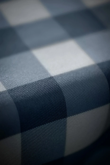 LUSINI Solutions GmbH Countryline Textile Napkins, Set of 6, 100% Polyester, 50x50 cm, Blue Checkered, OEKO-TEX Standard 100, Durable Hotel Laundry