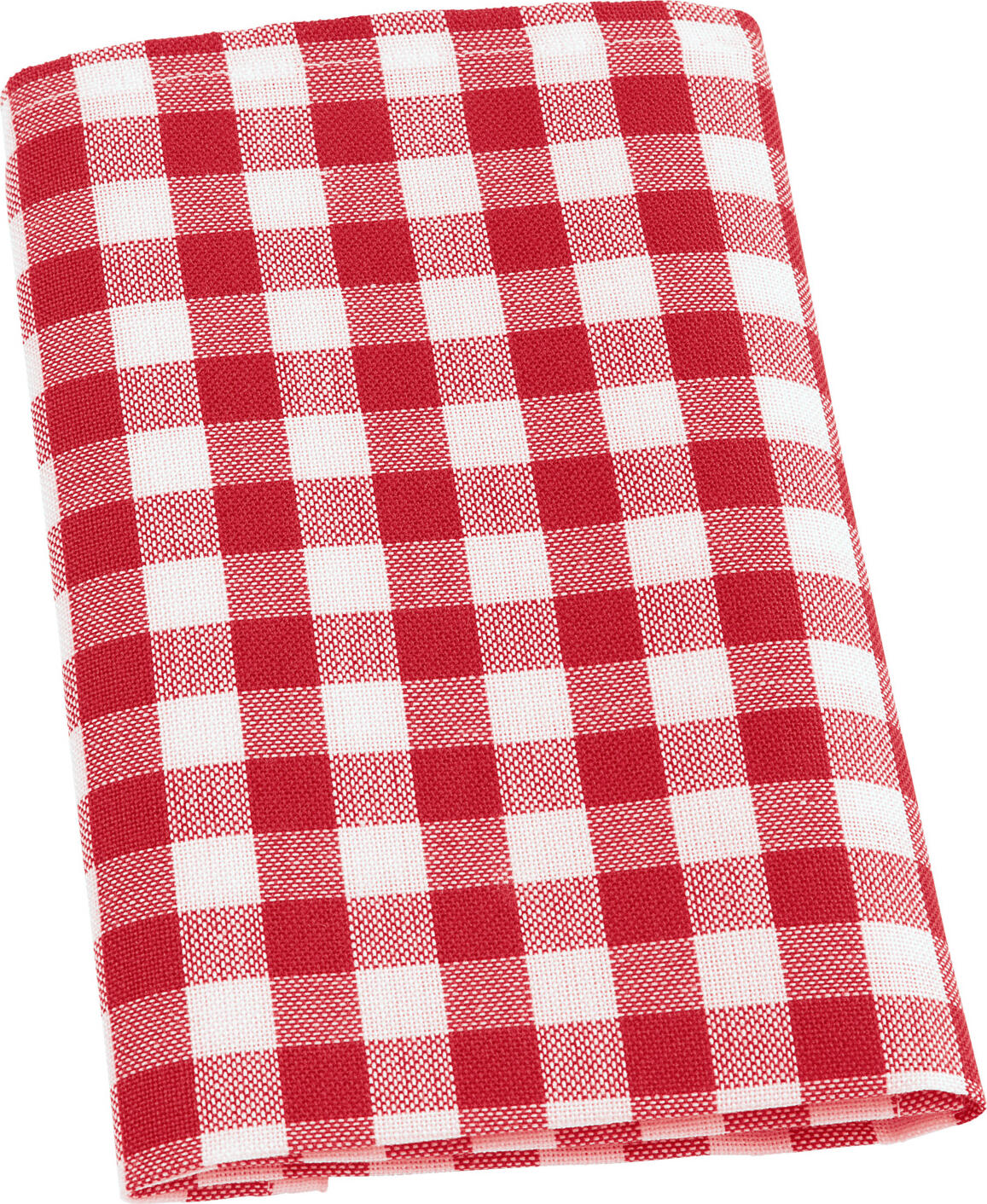 Șervete din material LUSINI Solutions GmbH Chatelete, 100% poliester cu aspect de bumbac, 40x40 cm, carouri roșu/alb, OEKO-TEX Standard 100, Set de 6 piese