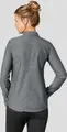Женская блузка Jobeline из шамбре, 100% хлопок, длинный рукав, приталенный крой slim fit, воротник на пуговицах, серая, размер 34, сертификат OEKO-TEX Standard 100