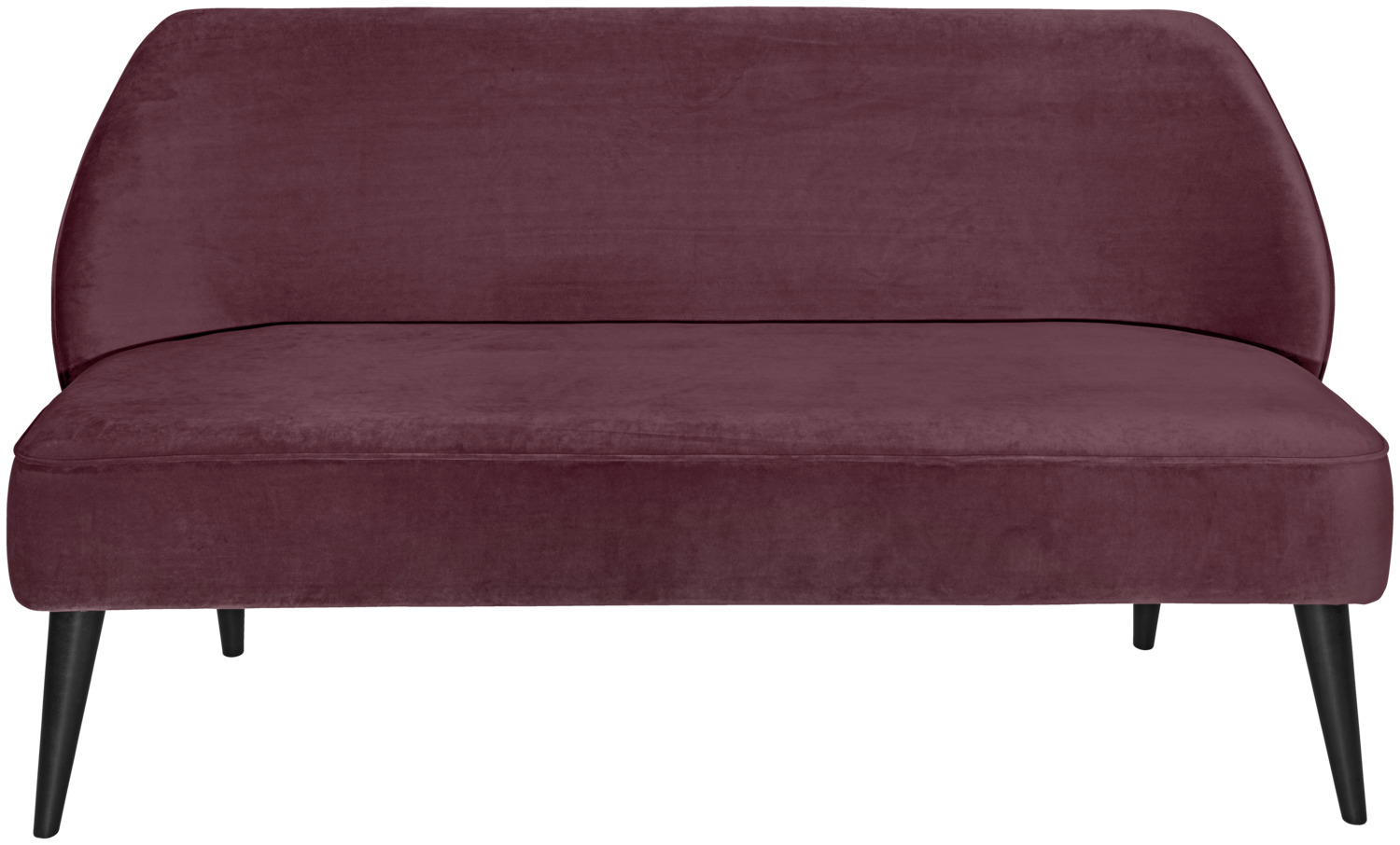 VEGA LUSINI Solutions GmbH Sofa Lasse velvet Sofa Lasse Samt Sofa Lasse velvet; 155x60x82 cm (WxDxH); seat violet Sofa Lasse Samt; 155x60x82 cm (BxTxH); Sitz violett Modern sofa made of velvet fabric (100% polyester). High seating comfort. Abrasion resistant and fire retardant. Only suitable for indoor use. Order matching armchair at the same time. Foot set not included. Please order separately. Modernes Sofa aus Samtstoff (100 % Polyester). Hoher Sitzkomfort. Abriebfest und feuerhemmend. Nur für den Innenbereich geeignet. Passenden Sessel gleich mitbestellen. Fuß-Set nicht im Lieferumfang enthalten. Dieses bitte separat dazu bestellen.