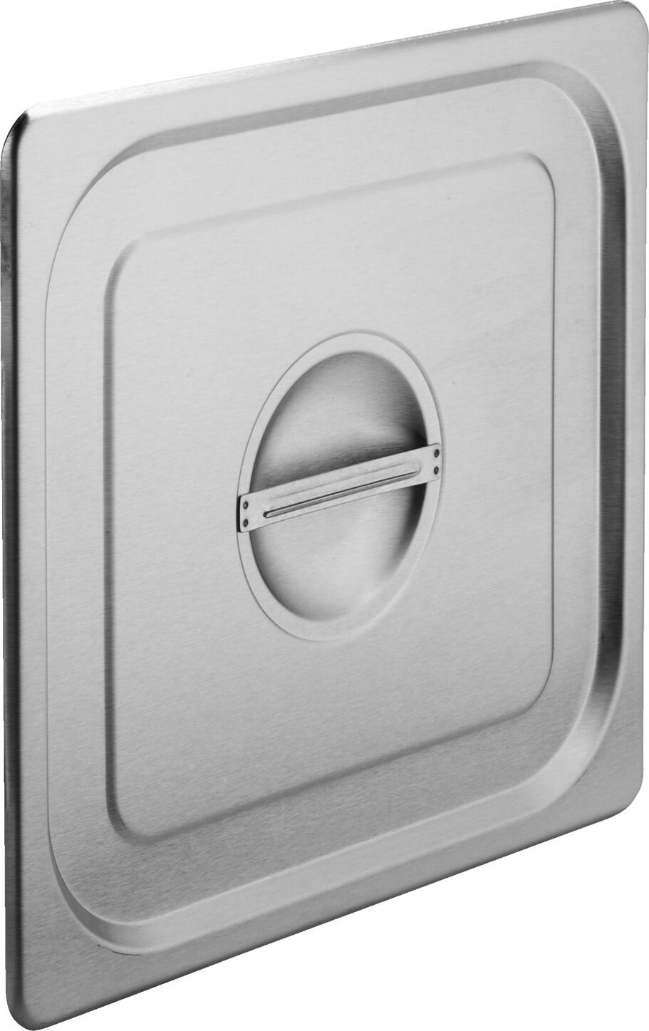Pulsiva GN 2/3 Profi Lid, 18/0 Chrome Stainless Steel, Rustproof, 35.5x32.7 cm, 0.8 mm Thickness, Dishwasher Safe, Silver