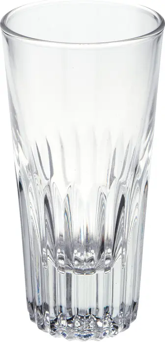 Set de 6 pahare pentru shot Bormioli Rocco Rialto, sticla transparenta, baza cu caneluri, rezistente la spalator de vase, 170 ml, 6.5x11.5 cm