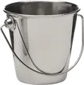 APS Snackholder Stainless Steel Serving Bucket, 330 ml, Silver, Round Stackable Snack Holder for Dips and Finger Food, 9x8.5 cm