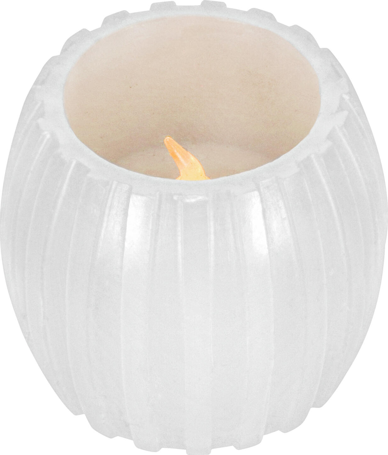 unknown LUSINI Solutions GmbH LED candle Shine LED-Kerze Shine LED candle Shine; 5x6 cm (ØxH); cream white; 2 piece / pack LED-Kerze Shine; 5x6 cm (ØxH); cremeweiß; 2 Stück / Pack LED candle made from real wax with grooved texture on the outside. With 6 h timer function. CR2032 3 V coin battery not included. LED-Kerze aus Echtwachs mit Rillenstruktur auf der Außenseite. Mit Timerfunktion 6h. Knopfbatterie CR2032 3V ist nicht im Lieferumfang enthalten.