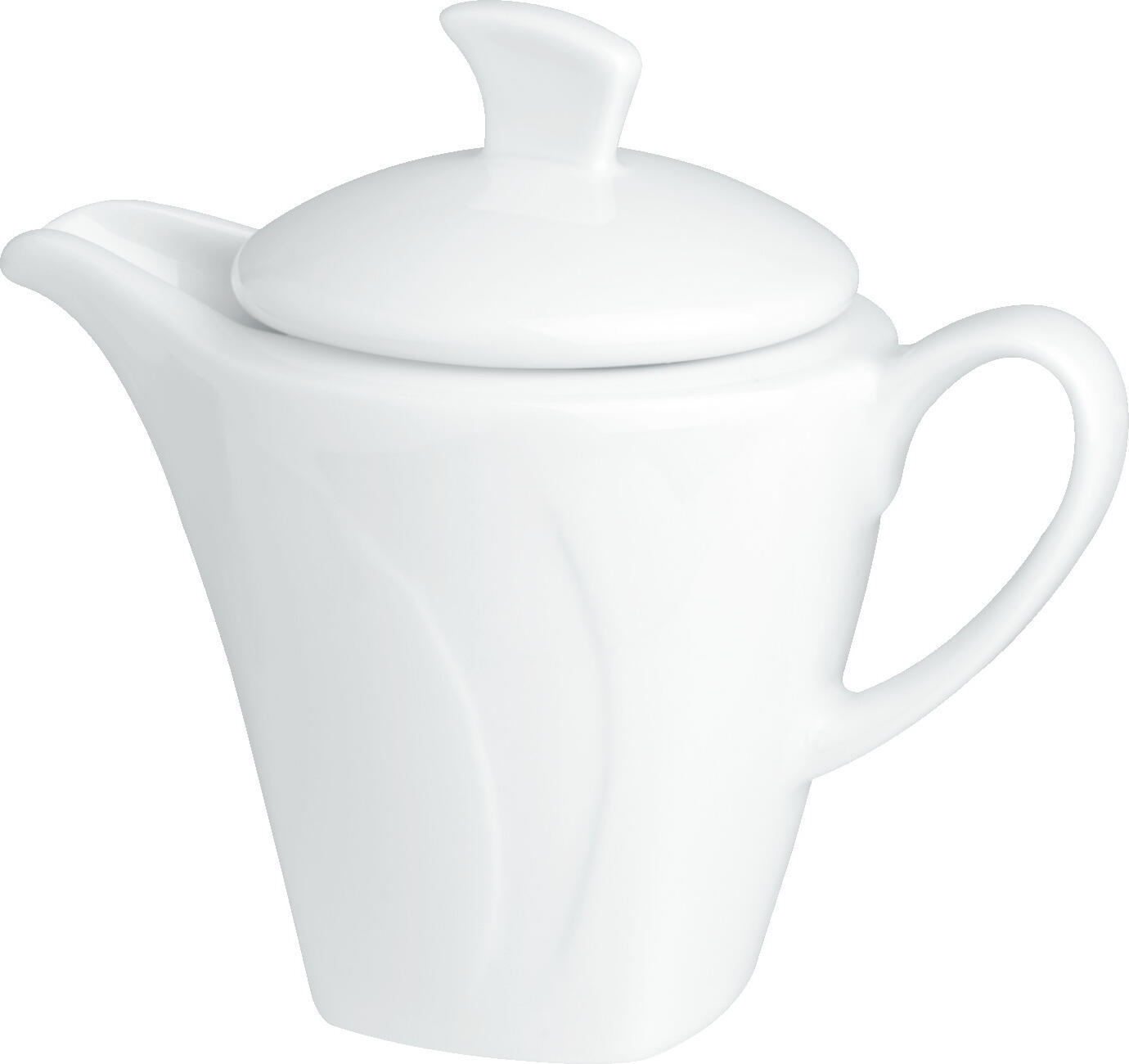 VEGA LUSINI Solutions GmbH Coffee pot Vilano Kaffeekanne Vilano Coffee pot Vilano; 350 ml, 12.2x13 cm (ØxH); white; round; 6 piece / pack Kaffeekanne Vilano; 350 ml, 12.2x13 cm (ØxH); weiß; rund; 6 Stück / Pack White porcelain coffee pot with lid. Classically elegant. Dishwasher safe and microwaveable. Weiße Kaffeekanne mit Deckel aus Porzellan. Klassisch-elegant. Spülmaschinenfest und mikrowellengeeignet.