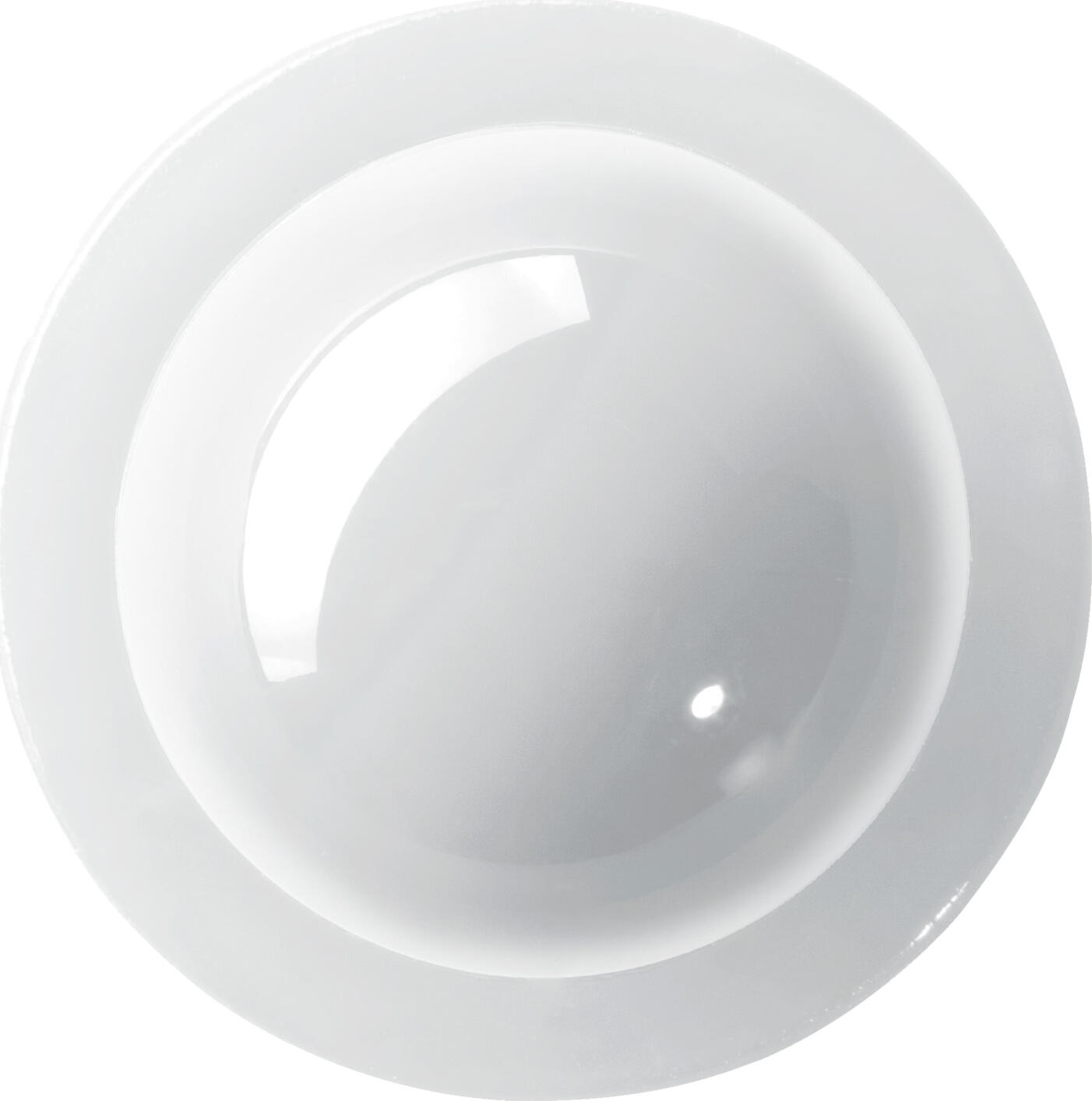 Butoane Sferice PULSIVA Plain Glossy Albe pentru Jachetel de Bucatar Profesioniste, Plastic Durabil cu Design cu Deschidere Rapida, Set de 12 Piese