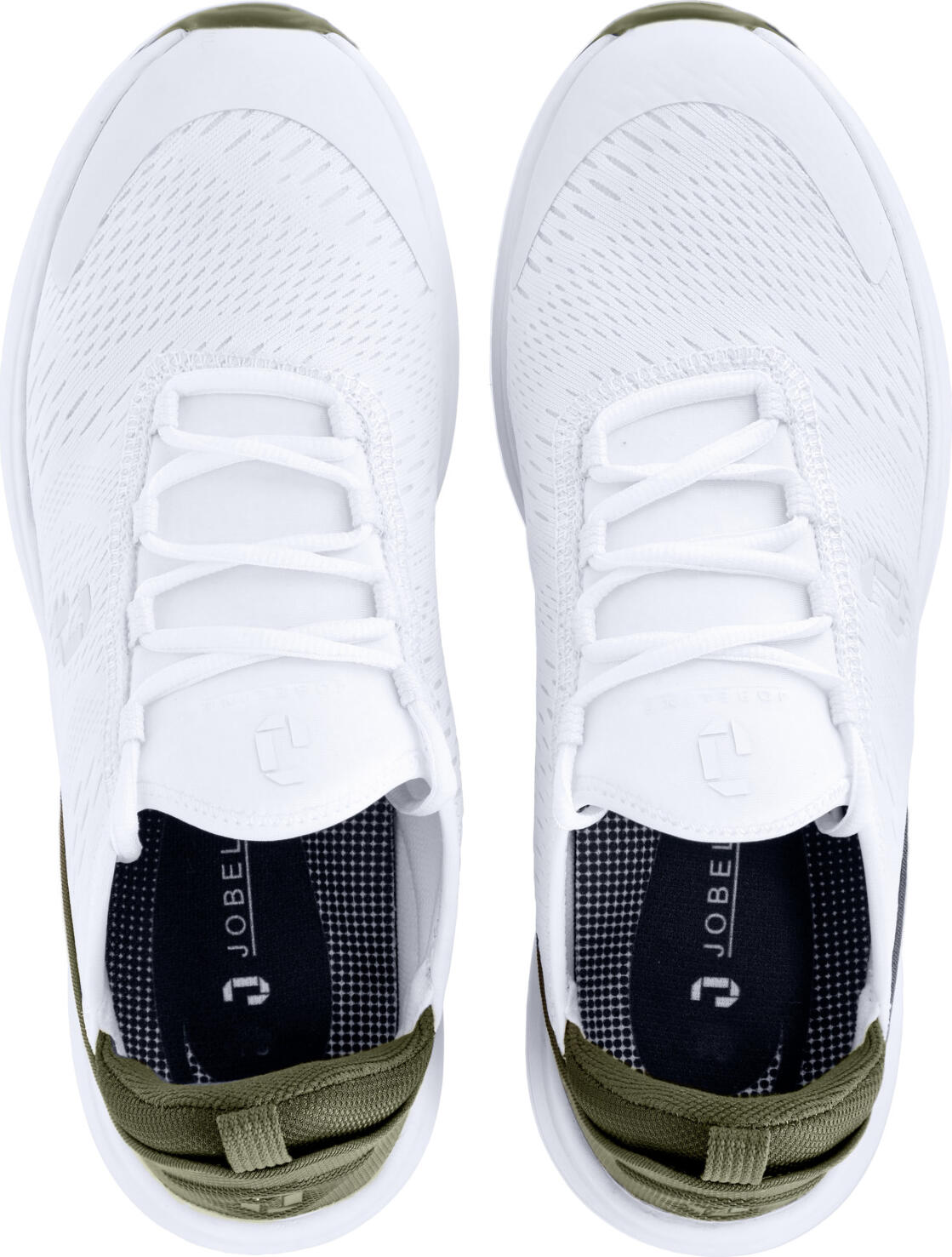 Jobeline Flash Unisex Work Shoes, O1 Protection, EN ISO 20347:2022, Slip Resistant SR, Breathable Mesh, Antistatic, EU 48, White/Olive