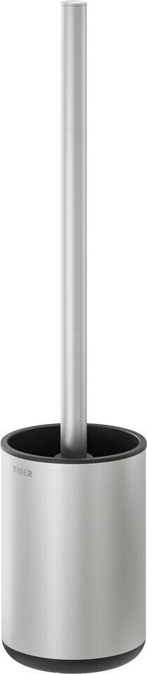TIGER Coram B.V. Cooper toilet brush with holder, freestanding, stainless ste Cooper Toilettenbürste mit Halter freistehend Edelstahl gebü Cooper toilet brush with holder, freestanding, stainless steel brushed/black; 8.8x39.1x8.8 cm (LxHxD); silver/black Cooper Toilettenbürste mit Halter freistehend Edelstahl gebürstet / Schwarz; 8.8x39.1x8.8 cm (LxHxT); silber/schwarz Cooper. We also affectionately call it Coop. Cooper was designed with your bathroom needs in mind. Perfection in simplicity with high quality. Make your bathroom stylish and elegant with our Coop. Material: Stainless steel, ABS Cooper. Wir nennen ihn auch liebevoll Coop. Cooper wurde mit Blick auf Ihre Bedürfnisse im Badezimmer entworfen. Perfektion in Schlichtheit mit hoher Qualität. Gestalten Sie Ihr Badezimmer stilvoll und elegant mit unserem Coop. Material: Edelstahl, ABS