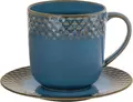 Vega Lusini Aranda Colored Porcelain Coffee Cup and Mug Set, 75 x 100 mm, Unique Special Decor, Dishwasher and Microwave Safe, Set of 8 Pieces