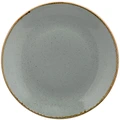 Set de 6 farfurii plate VEGA Sidina, 28 cm Rotunde din Porțelan, Aspect Ceramic Gri, Sigure pentru Mașina de Spălat Vase și Cuptorul cu Microunde